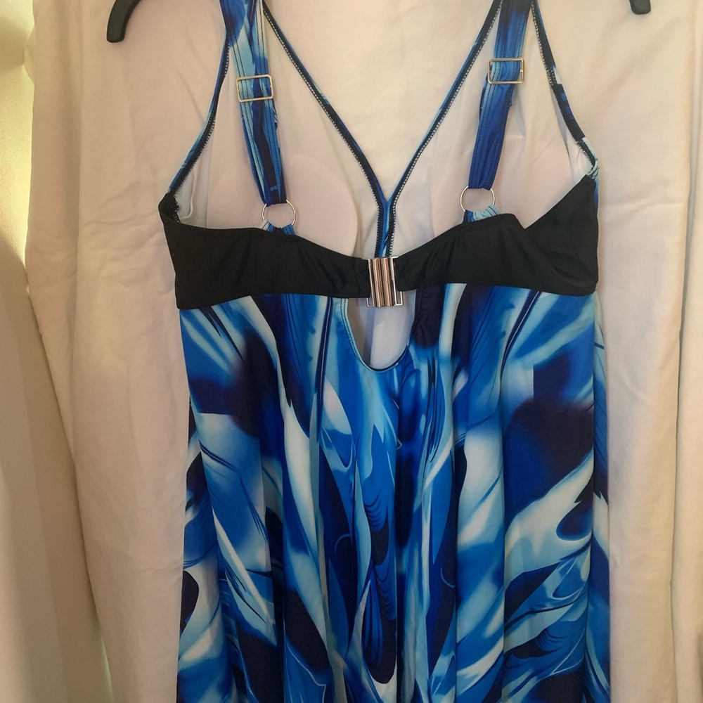 Blue Patterned Bikini - image 2